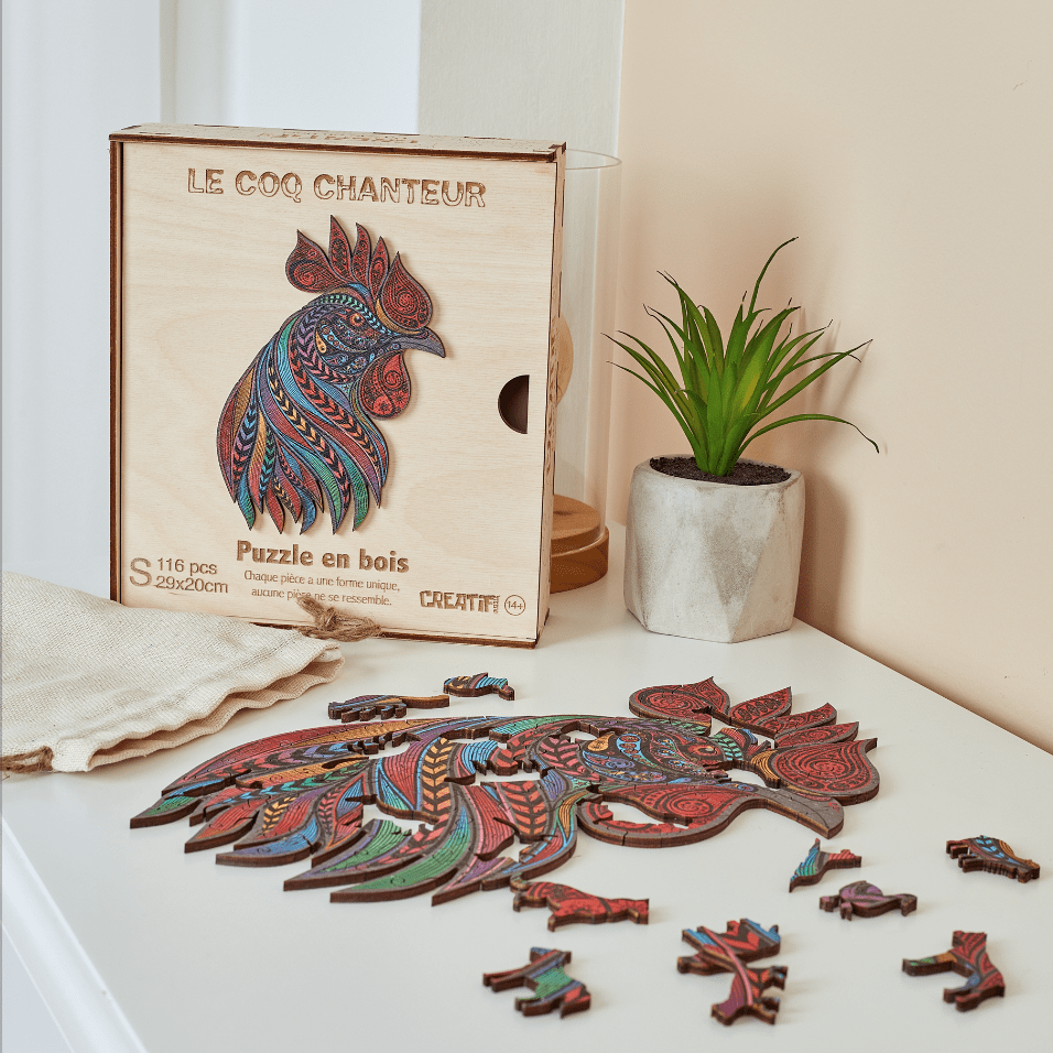 Puzzle en bois Tête de lion 150 pièces - Nouveautés